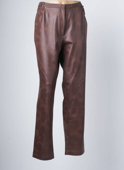 Pantalon drept maro FRANCE RIVOIRE femeie