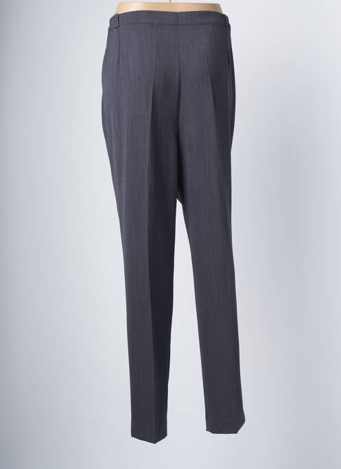 Pantalon drept talie cu cleme mărime normală gri ELSSA femme