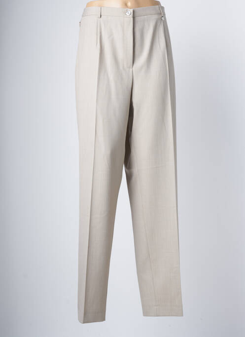 Pantalon drept bej BRUNO SAINT HILAIRE femeie