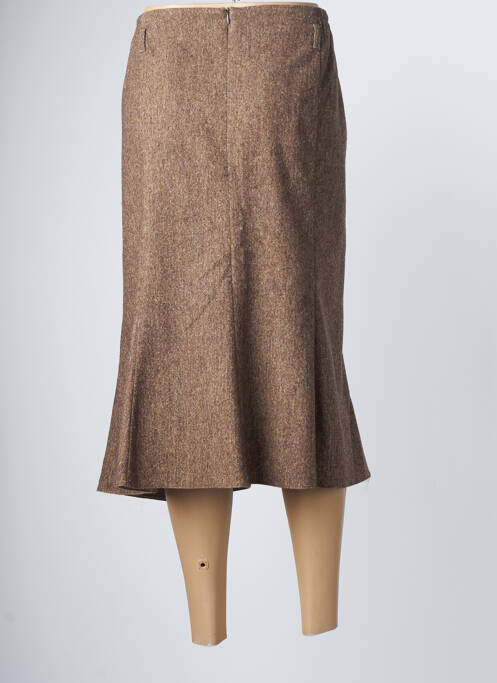 Fustă midi maro FRANCE RIVOIRE femeie