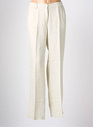 Pantalon slim țesătură poplin mărime normală bej KJBRAND femme