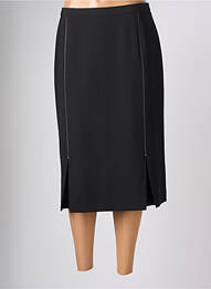 Fustă midi elasticitate negru FRANCOISE F femme