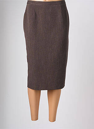 Fustă midi maro FRANCOISE F femeie