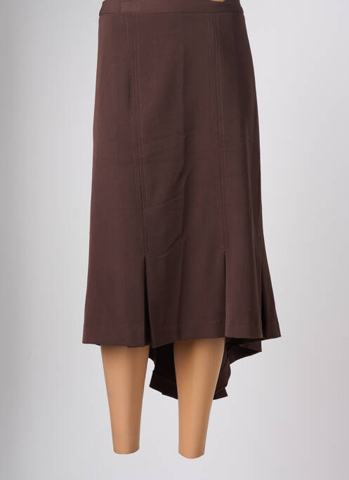Fustă midi maro FRANCOISE F femeie