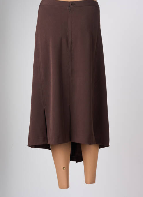 Fustă midi maro FRANCOISE F femeie