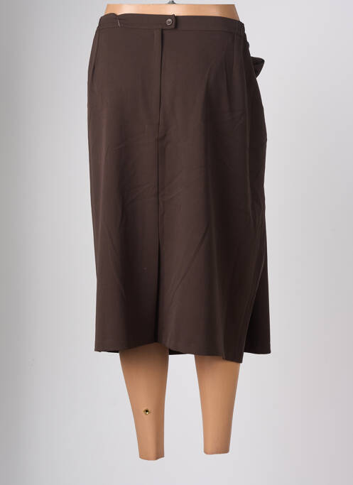 Fustă midi maro ELSSA femeie
