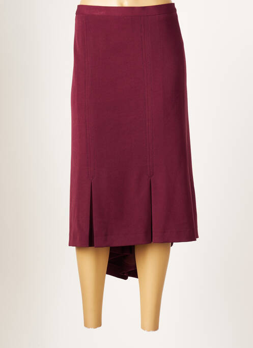 Fustă midi roșu FRANCOISE F femeie