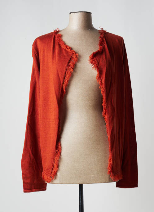 Vestă cu mâneci lungi portocaliu APRICO femeie