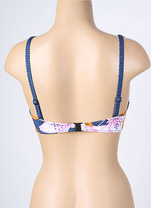 Sutien de costum de baie elasticitate sutien balconet cu decolteu înalt albastru ROSA FAIA femeie