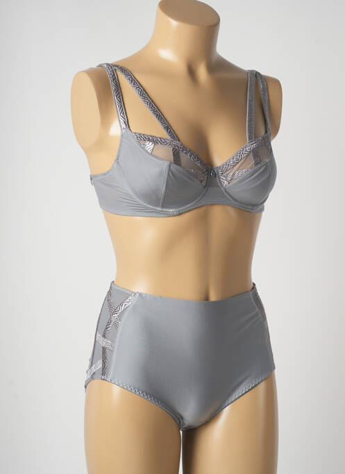 Set lenjerie gri LOUISA BRACQ femeie