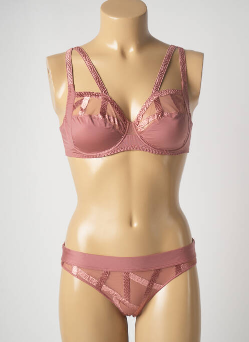 Set lenjerie roz LOUISA BRACQ femeie