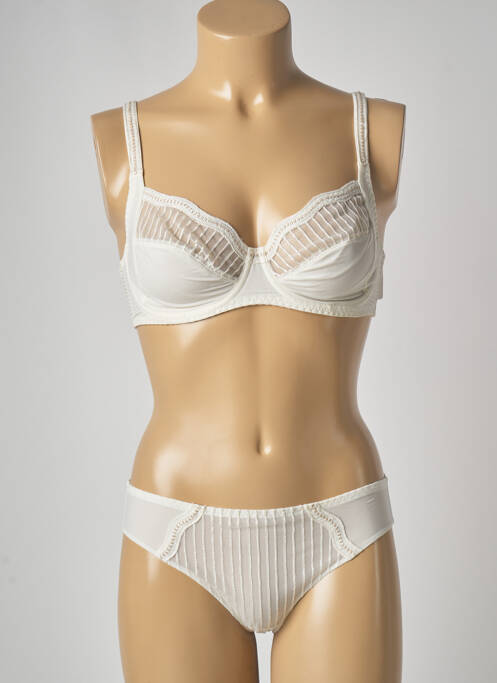 Set lenjerie bej LOUISA BRACQ femeie