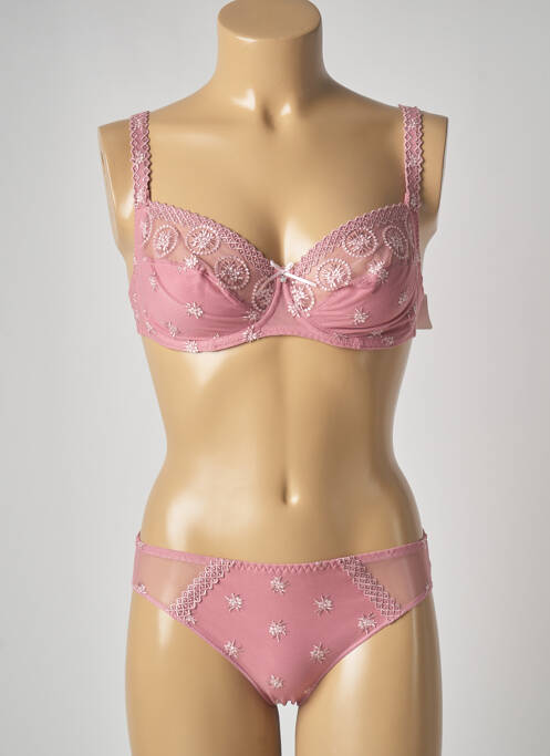 Set lenjerie roz LOUISA BRACQ femeie