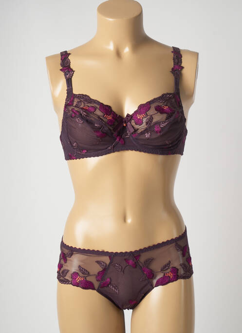 Set lenjerie violet LOUISA BRACQ femeie