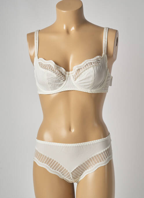 Set lenjerie bej LOUISA BRACQ femeie