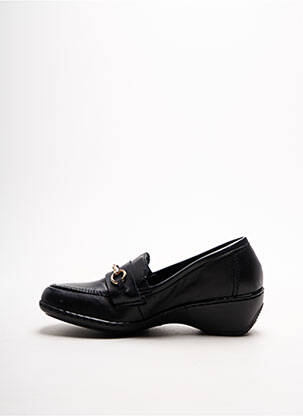 Mocasini material neted toc de 4 la 6 cm negru RIEKER femeie