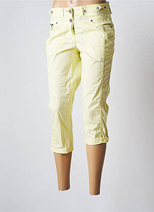 Pantalon trei sferturi galben CECIL femeie