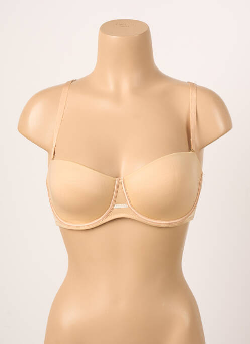 Sutien efect material satinat sutien balconet cu decolteu înalt piele BARBARA femme