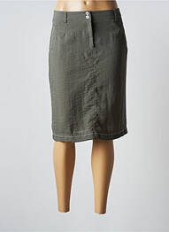 Fustă midi croială dreaptă verde CHRISTINE LAURE femme