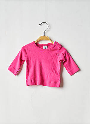 Tricou roz PETIT BATEAU fată