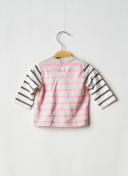 Tricou roz PETIT BATEAU fată