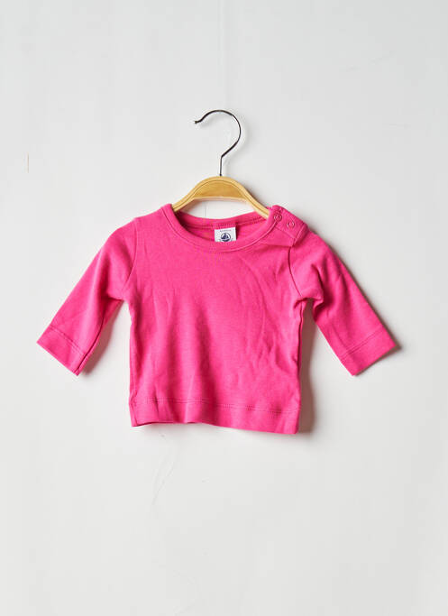 Tricou roz PETIT BATEAU fată