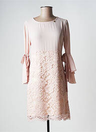 Rochie midi mâneci lungi mâneci lungi roz RINASCIMENTO femeie