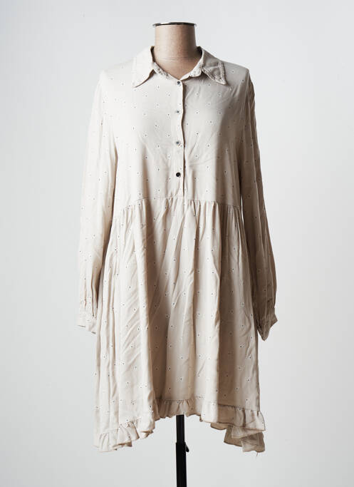 Rochie midi bej WIYA femeie