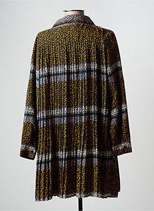Rochie scurtă croială evazată mâneci lungi negru WIYA femeie