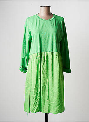 Rochie midi mâneci 3/4 mâneci 3/4 verde WIYA femeie