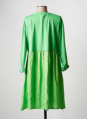 Rochie midi mâneci 3/4 mâneci 3/4 verde WIYA femeie