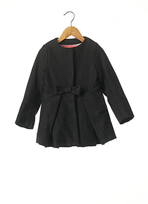 Palton lung negru MARESE fată