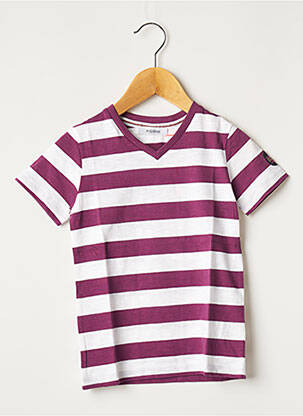 Tricou țesătură jersey mâneci scurte violet MARESE băiat