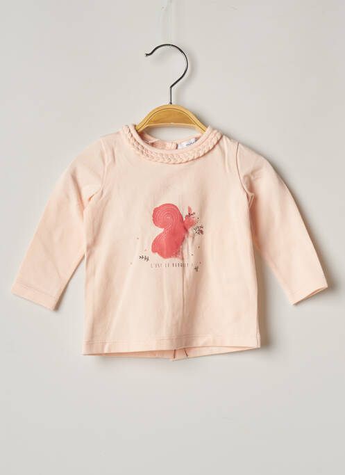 Tricou închidere cu nasturi la spate mâneci lungi roz MARESE fille