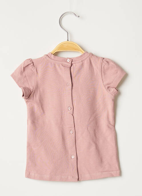 Tricou închidere cu nasturi la spate mâneci scurte roz MARESE fille