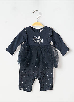 Salopetă pentru bebeluși albastru NANO & NANETTE fată