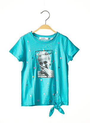 Tricou elasticitate mâneci scurte albastru MARESE fată