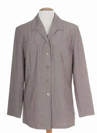 Jachete casual guler tip costum bej KARTING femme
