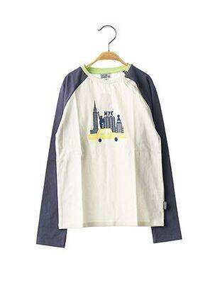 Tricou imprimeu fantezie mâneci lungi albastru NANO & NANETTE băiat
