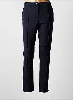 Pantalon slim talie elastică mărime normală albastru K'TENDANCES femeie