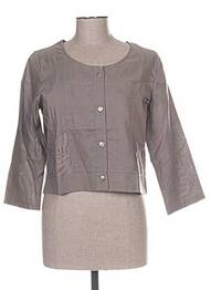 Jachete casual guler rotund maro MALOKA femme