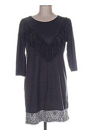 Rochie scurtă mâneci 3/4 mâneci 3/4 negru MALOKA femeie