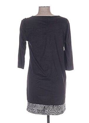 Rochie scurtă mâneci 3/4 mâneci 3/4 negru MALOKA femeie