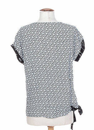 Tricou imprimeu fantezie mâneci scurte alb MALOKA femeie