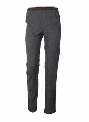 Pantalon drept talie elastică gri K'TENDANCES femeie