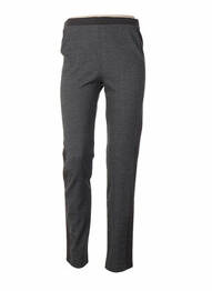 Pantalon drept talie elastică gri K'TENDANCES femme