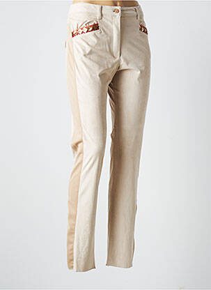 Pantalon slim elasticitate mărime normală bej K TOO femeie
