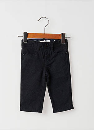 Pantalon drept țesătură catifea negru MARESE fată