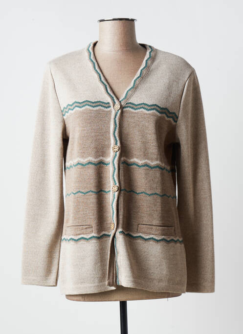 Vestă cu mâneci lungi maro KARTING femeie