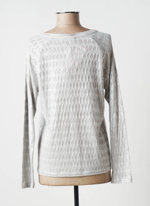 Vestă cu mâneci lungi gri MALOKA femeie